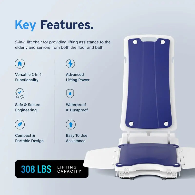 AYDMED 2-in-1 Electric Lift Recliner Chair  Waterproof Design, 308 lb Capacity, Zero-Gravity Support