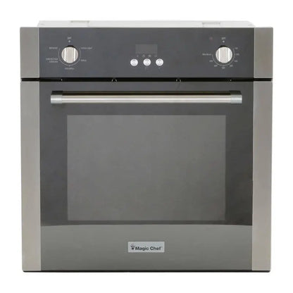 Magic Chef 24 in. 2.2 cu. ft. Single Electric Wall Oven with Convection in Stainless Steel MCSWOE24S