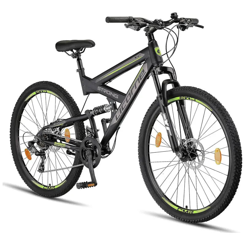Licorne Bike Strong 2D Premium Hardtail Mountain Bike  Aluminum Frame, 21-Speed Drivetrain