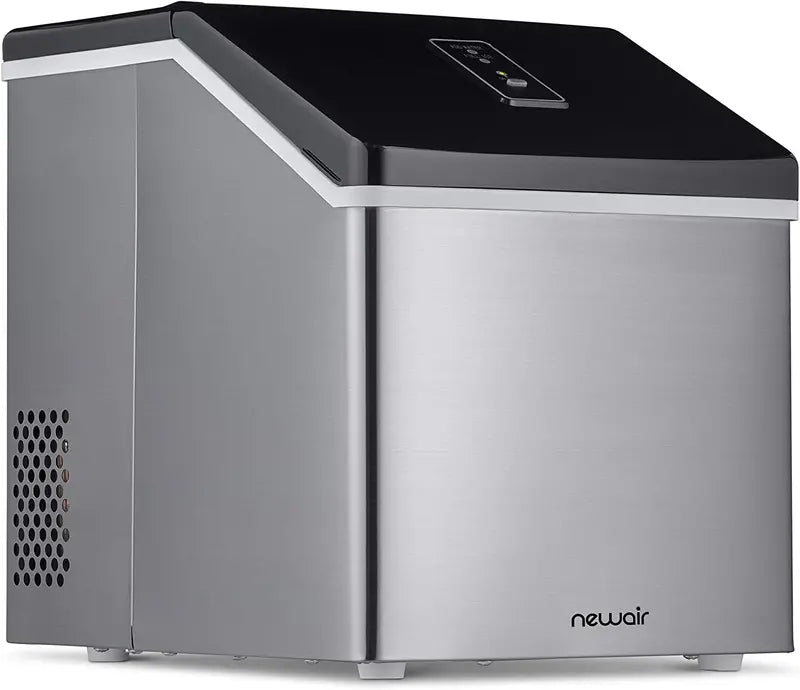 NewAir Portable Clear Ice Maker (40 lbs/24 hrs) in Stainless Steel