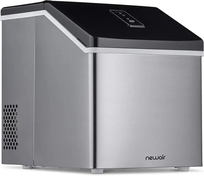 NewAir Portable Clear Ice Maker (40 lbs/24 hrs) in Stainless Steel