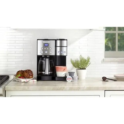 Cuisinart SS-15P1 Single-Serve 12-Cup Coffee Maker with Three Brew Sizes and Stainless Steel Housing