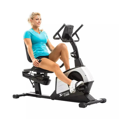 XTERRA Fitness SB250 Black Recumbent Bike with LCD Display & Magnetic Resistance