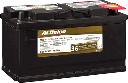 Gold Battery BCI Group 49 AGM Automotive Replacement  12V, Maintenance-Free Deep-Cycle Power
