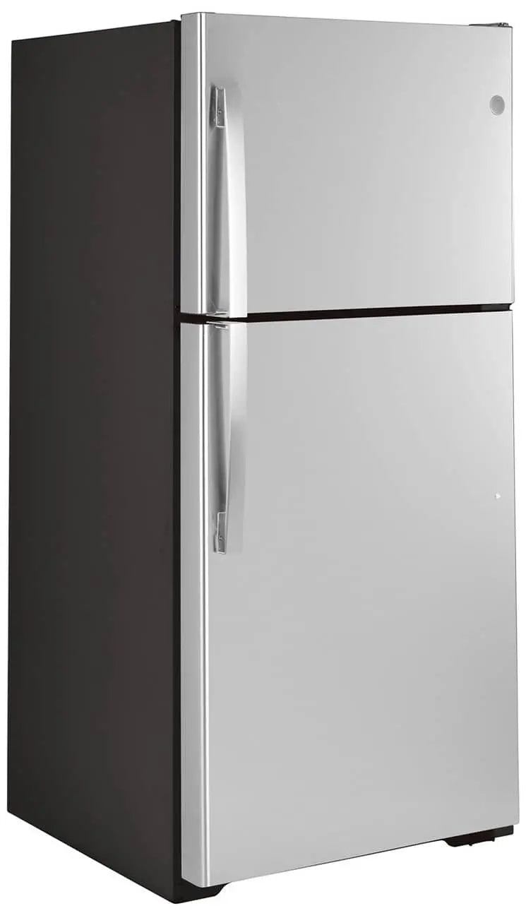 GE 21.9 Cu. Ft. Fingerprint Resistant Stainless Steel Garage Ready Top-Freezer Refrigerator