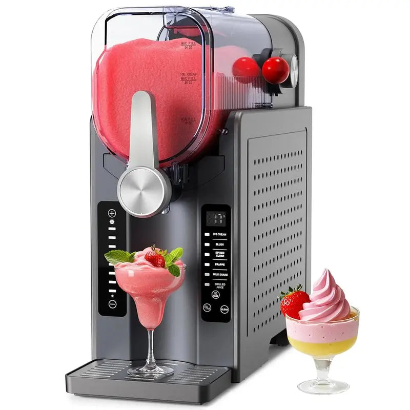 Home Soft Serve Ice Cream & Slushy Maker  Compact Frozen Treat Appliance