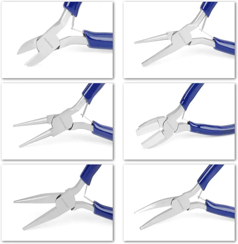 WORKPRO 7-Piece Jewelry Pliers Set with Carry Pouch
