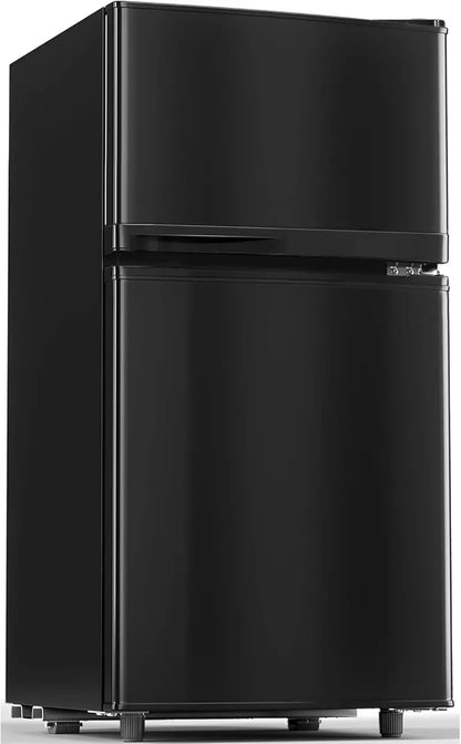 Manastin 4.5 cu. ft. Two-Door Mini Fridge  Office & Kitchen Compact Refrigerator