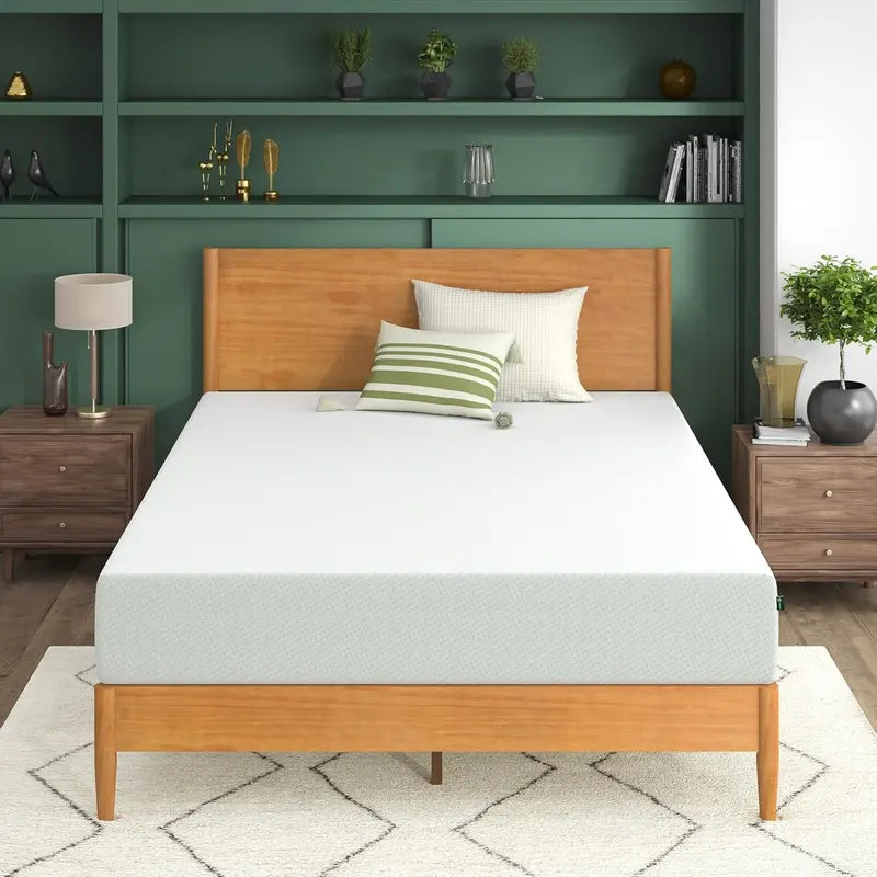 Zinus Lumbar+ 14-Inch King Mattress: Ergonomic Memory Foam with Targeted Lumbar Support, Cooling Gel Infusion, Green Tea Extract, and Soft Cool-to-Touch Cover