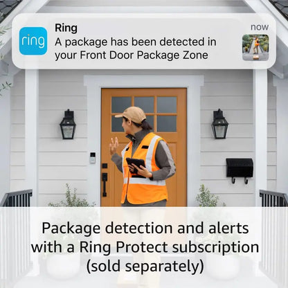 Ring Battery Doorbell Plus  1536p HD+ Video Doorbell with Color Night Vision, Two-Way Audio & Alexa Integration