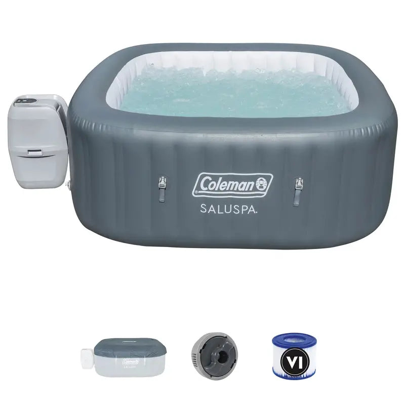Coleman SaluSpa 140 AirJet 6-Person Inflatable Outdoor Hot Tub Spa
