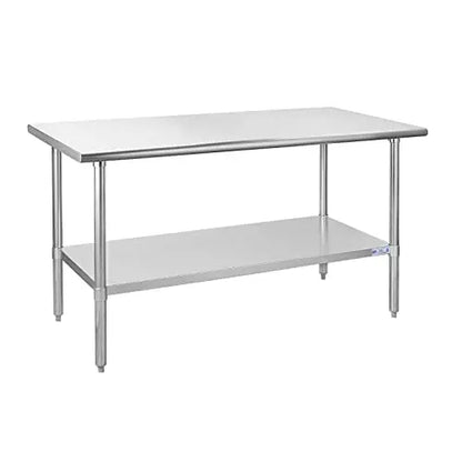Hally Stainless Steel Table for Prep   Work 30 x 60 Inches, NSF Commercial Heavy Duty Table