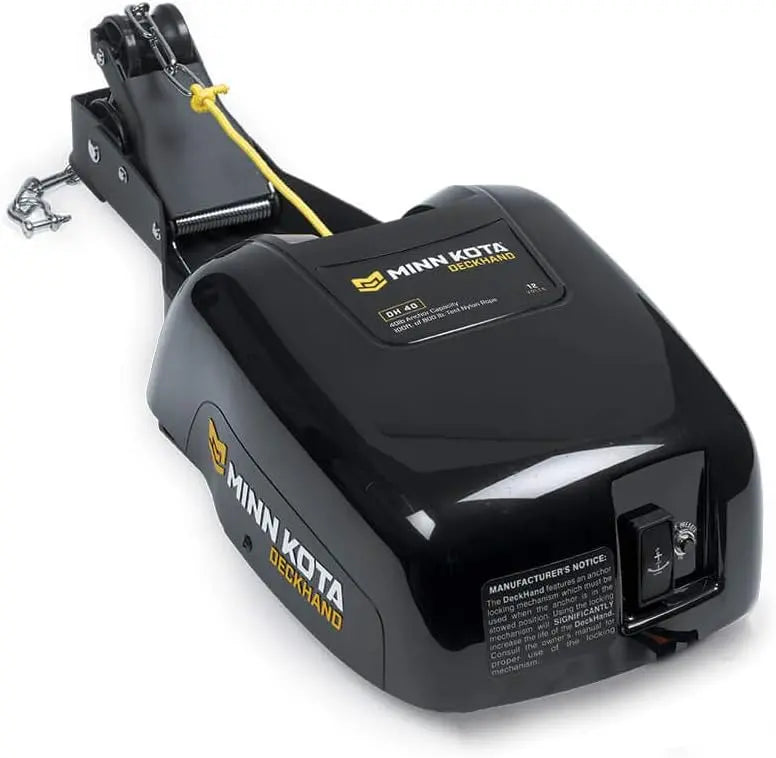 Minn Kota Deckhand 40-Lb Electric Anchor Winch  Includes 100 ft Nylon Rope & Mounting Kit