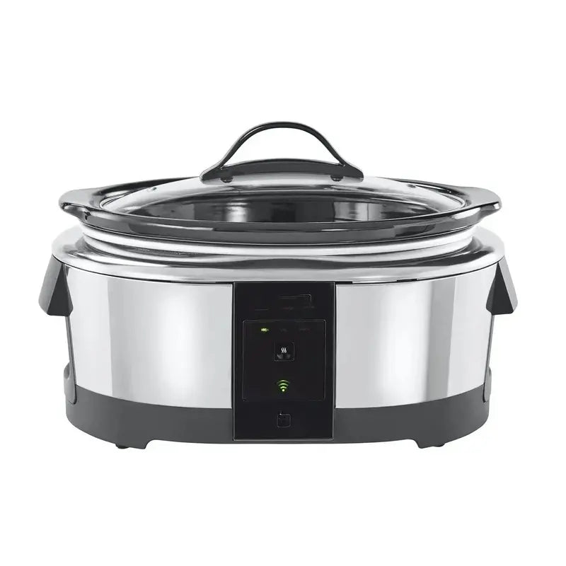 6-Quart Programmable Slow Cooker & Food Warmer  Alexa-Compatible Stainless Steel Crockpot