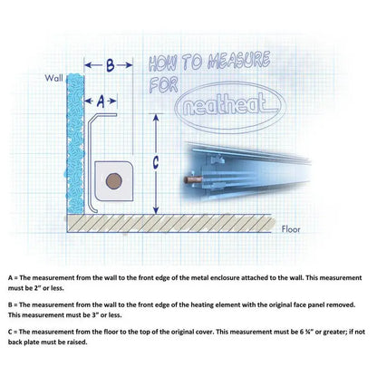 NeatHeat 3007 Original Series Splice Plate  Hot Water Hydronic Baseboard Covers (Not for Electric Baseboard) NEATHEATSPL