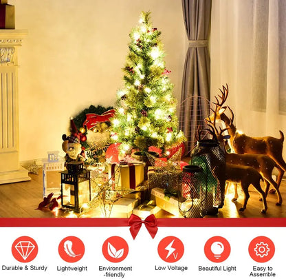 Full-Size Artificial Christmas Tree  Classic Pre-Lit or Unlit Options Available