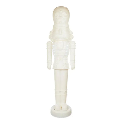Holiday Time Animated 75-Inch White Nutcracker  LED Lights & Holiday Music