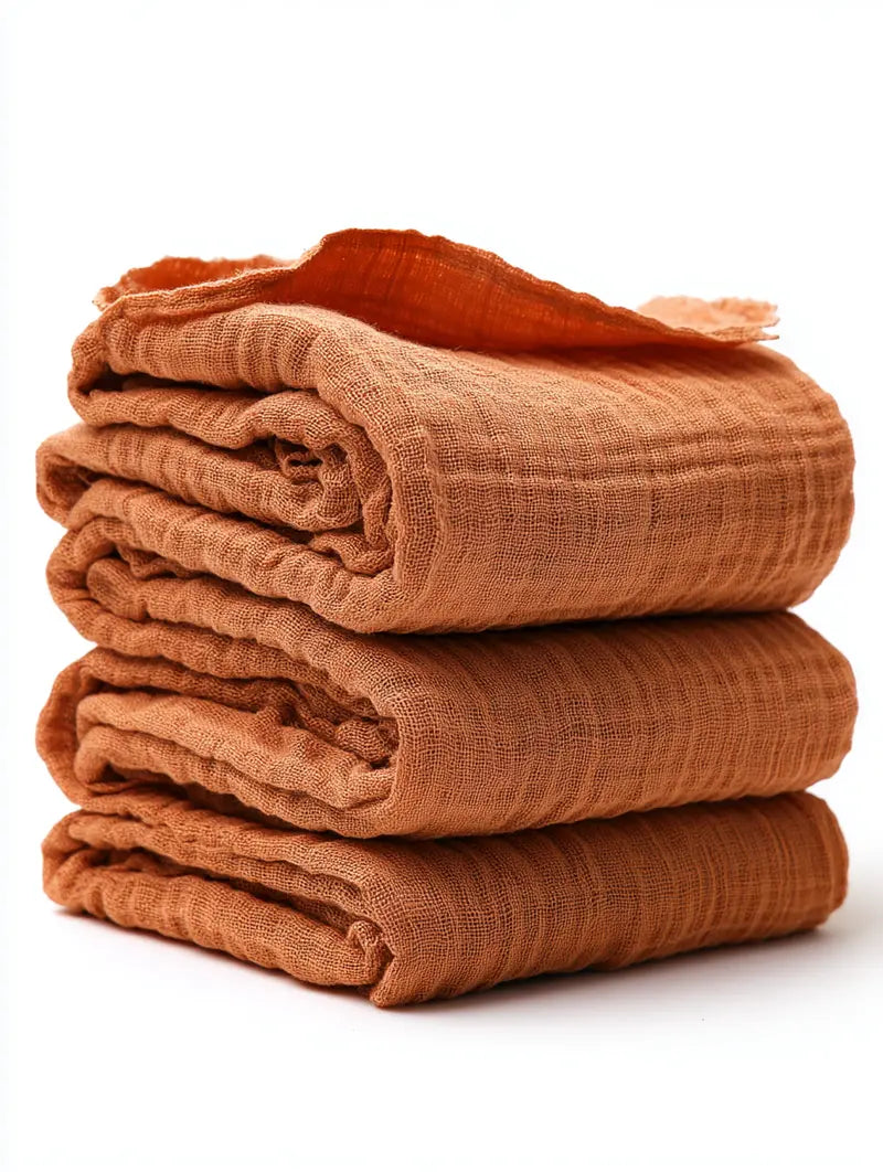 Globne Ultra-Soft 4-Layer Muslin Cotton Throw Blanket  Hypoallergenic & Breathable