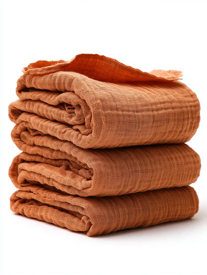 Globne Ultra-Soft 4-Layer Muslin Cotton Throw Blanket  Hypoallergenic & Breathable