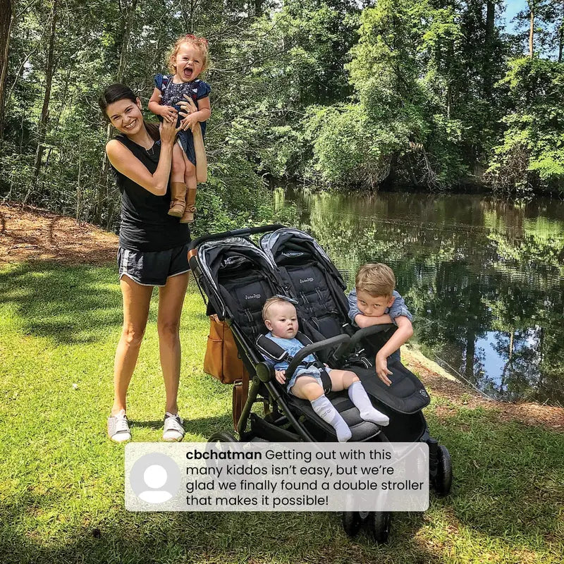 Jeep Destination Ultralight Double Side-by-Side Stroller for Toddlers