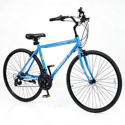 18-Speed Hybrid Commuter Bike  700C Wheels, Shimano Drivetrain, Urban Ready