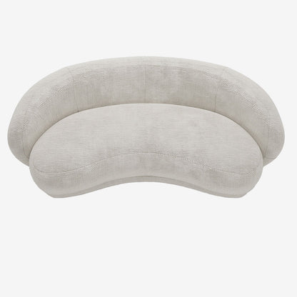 Canap  3-4 places en tissu chenille cr me Bianca