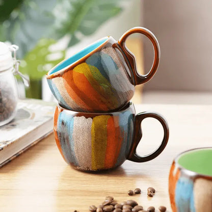 Zonema Kokoro Dual Mug Set  Two Complementary Ceramic Espresso Cups