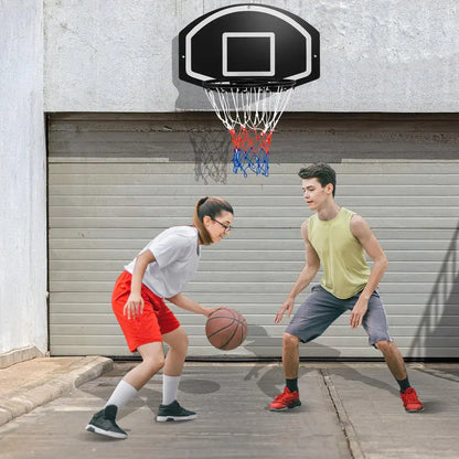 Heavy-Duty Wall-Mounted Basketball Hoop with Shatterproof 28.5″ x 18″ Backboard and 17″ Steel Rim