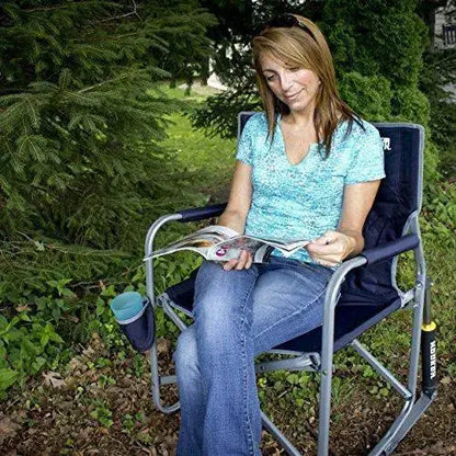 GCI Outdoor Freestyle Rocker  Portable Folding Rocking Chair in Cinnamon Finish