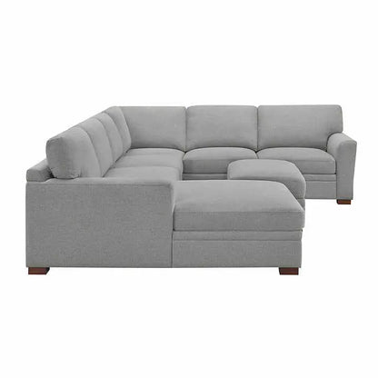 Thomasville Langdon Fabric Sectional with Integrated Storage Ottoman