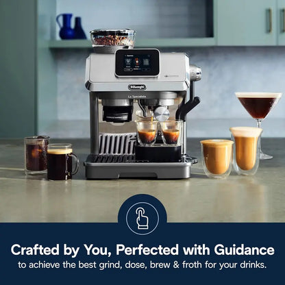 De’Longhi La Specialista Touch Espresso Machine  Integrated Grinder, Cold Brew & Iced Mode, 10 Presets, Italian Craftsmanship