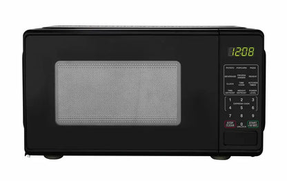 Mainstays 0.7 Cu Ft Compact Microwave  700W Black Model with Digital LED Display