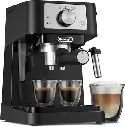 De’Longhi COM532M All-in-One Espresso and Drip Combo with Advanced Milk Frothing and 10-Cup Glass Pot