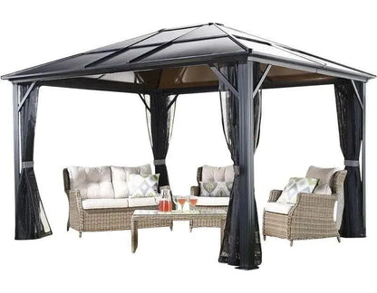 Wilmslow Modern Aluminum Patio Gazebo with Ventilated Roof