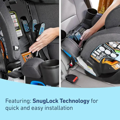 4Ever DLX All-in-One Convertible Car Seat  Rear-Facing to Booster, 10-Year Lifespan, Certified Safety