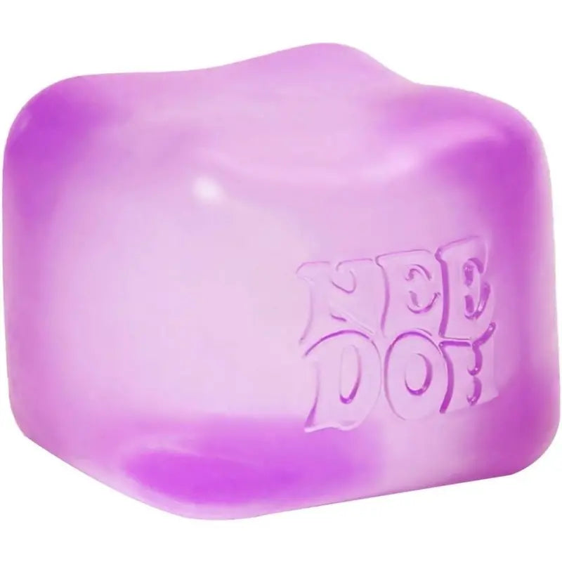 NeeDoh Nice Cube  Pink Solid Squish Toy for Sensory Play