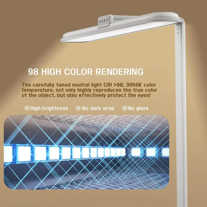 Dimmable Dual-Head LED Desk Lamp  24W, 5 Color Temperatures & Brightness Levels, Gooseneck Design