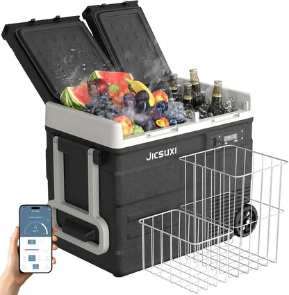 17-Quart 12V Portable Compressor Fridge  Adjustable Temperature Car Cooler (-4°F to 68°F)