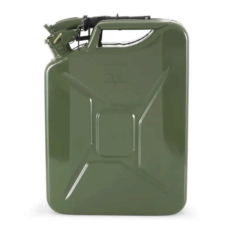 20-Liter CARB-Certified Jerry Can  Authentic Green Fuel Container with Precision Spout