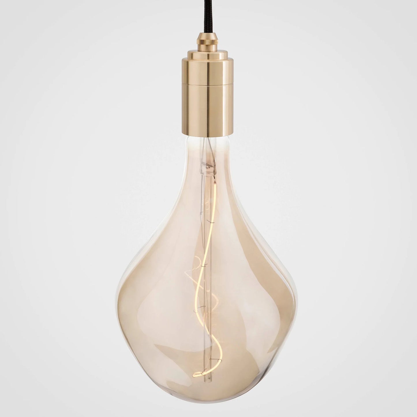 Linear Triple Pendant in Brass + Voronoi II