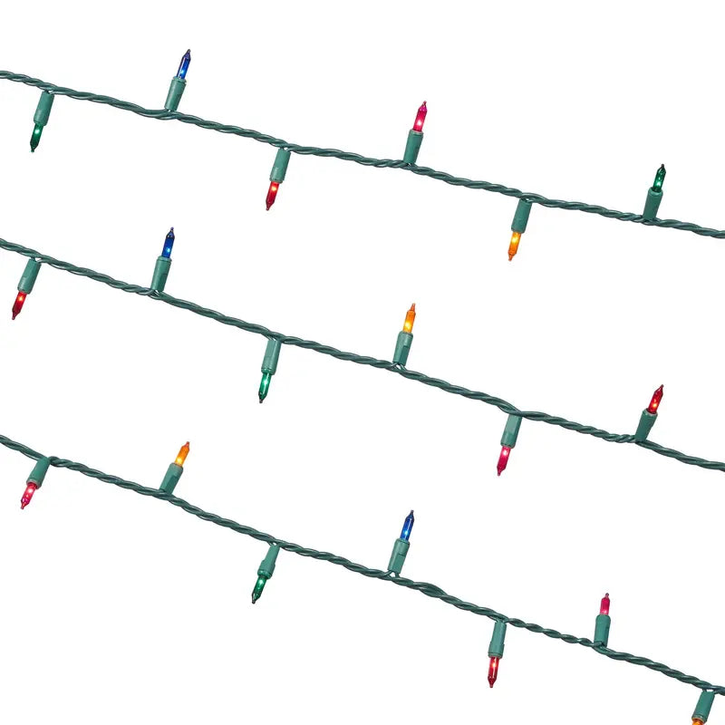 Holiday Time 100-Count Multi-Color Mini Christmas Lights, 21ft, Indoor/Outdoor