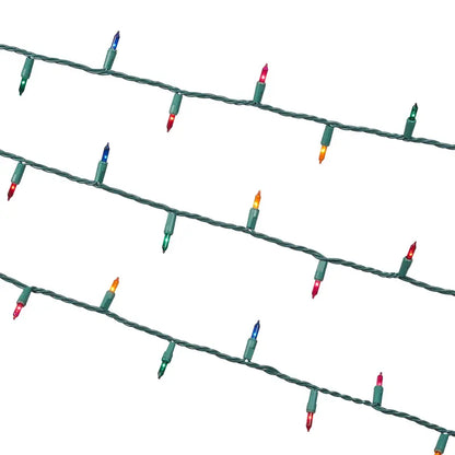 Holiday Time 100-Count Multi-Color Mini Christmas Lights, 21ft, Indoor/Outdoor