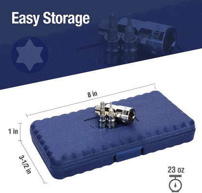 WORKPRO Torx Bit Socket Set  13-Piece Hand-Use Only Precision Driver Kit