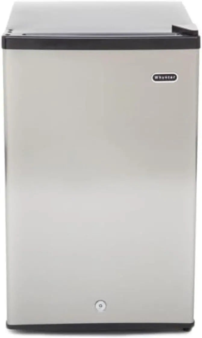 Whynter 1.1 Cu. Ft. Energy Star Upright Mini Freezer  Compact Stainless Steel Unit with Lock (CUF-112SS)