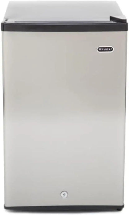 Whynter 1.1 Cu. Ft. Energy Star Upright Mini Freezer  Compact Stainless Steel Unit with Lock (CUF-112SS)