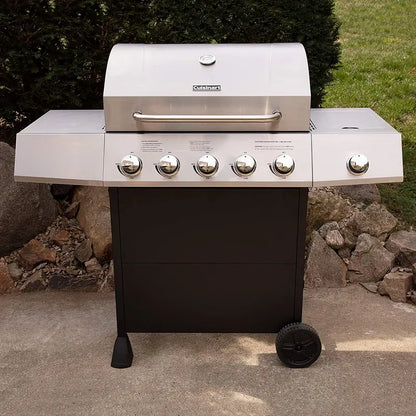 Cuisinart CGG-8500 Five-Burner Propane Gas Grill with Side Burner and Heavy-Duty Construction