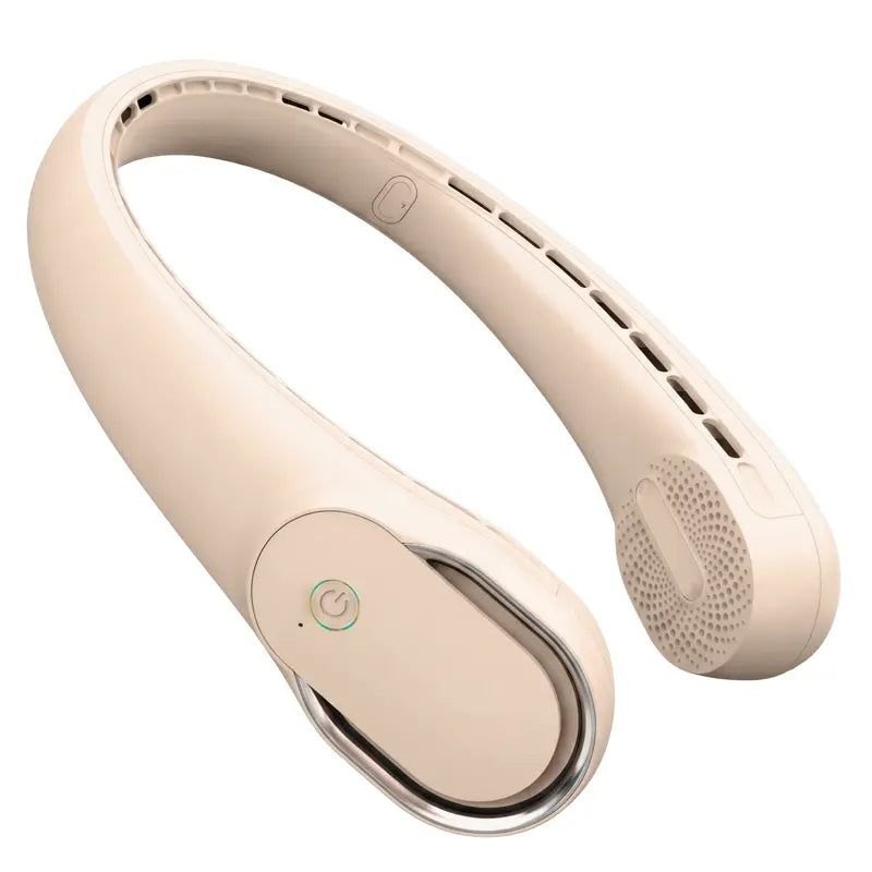 Wearable Neck Fan  4000mAh Battery, 3-Speed Bladeless Design, 360° Cooling