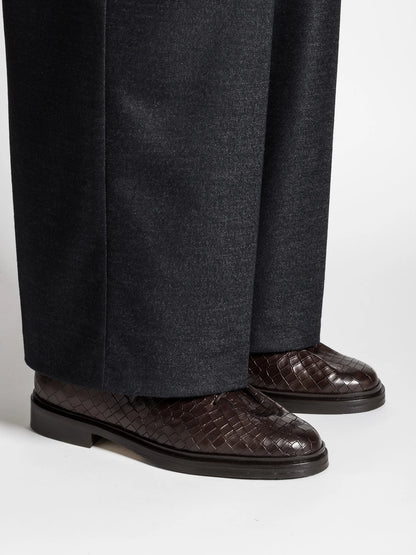EDOUARD PRINTED CALF DARK BROWN