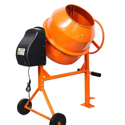 GIVIMO 4.2 Cu Ft Electric Concrete Mixer for Stucco, Mortar  Portable with Wheel & Stand