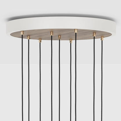 The Original Nine Pendant in Walnut + Voronoi II